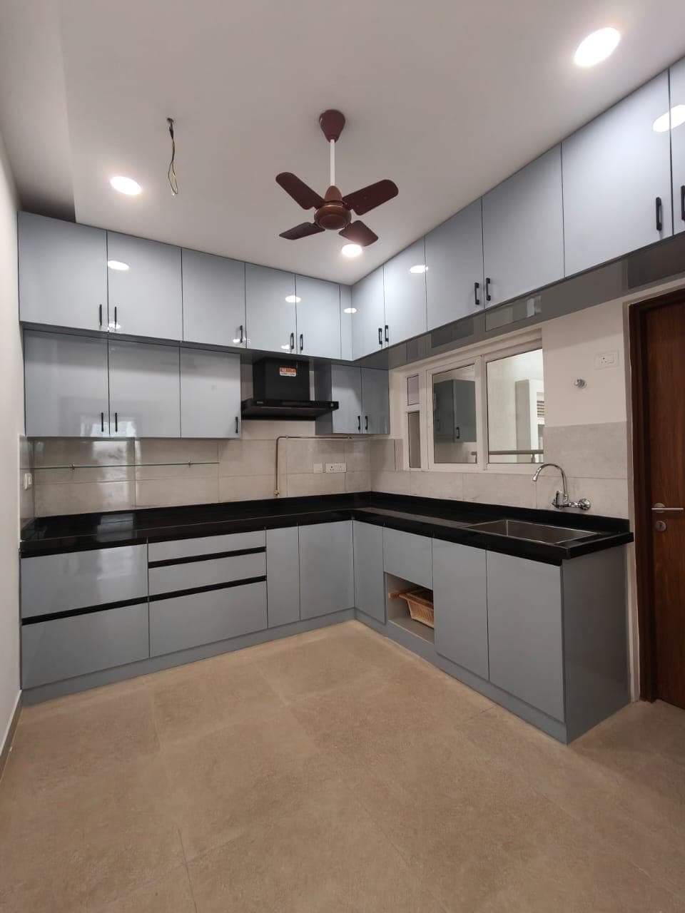 Grey Modular Kitchen